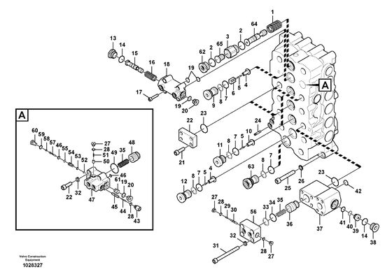 VOE949238 Oリング 掘削機 スペアパーツ Vo-lvo EC140B EC160B EC160C EC160D EC180B用