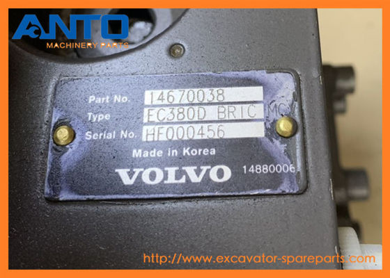 ボルボの掘削機EC380DのためのVOE14670038 14670038本管の制御弁