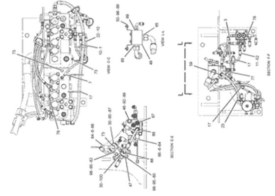 309-5769 3095769 の掘削機の予備品のための312D 320D 325D 329D 345Dの圧力スイッチ